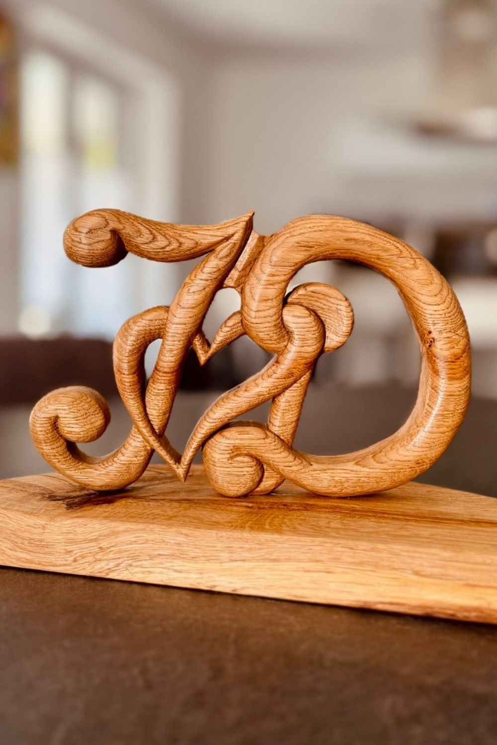 Holz-Initialen mit Herz