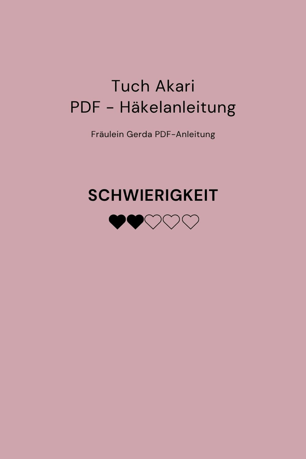 Häkelanleitung Tuch Akari als PDF-Downoad, Schwierigkeitsgrad: 2 von 5 Punkten