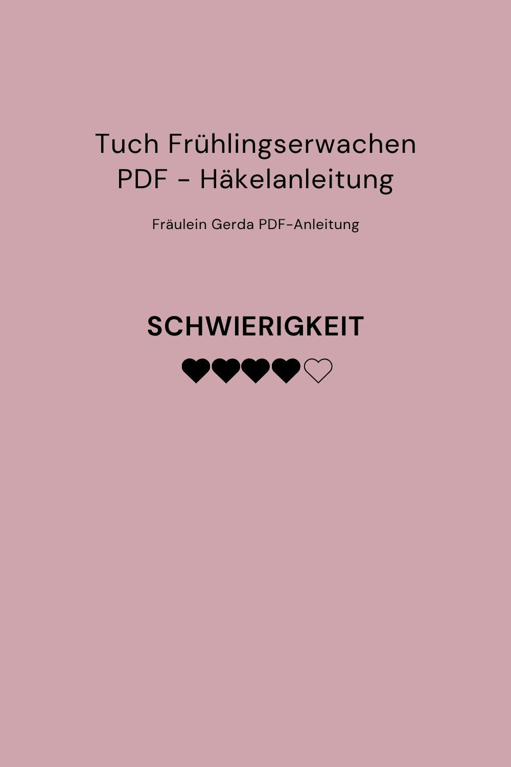 Häkelanleitung Tuch Frühlingserwachen als PDF-Downoad, Schwierigkeitsgrad: 4 von 5 Punkten