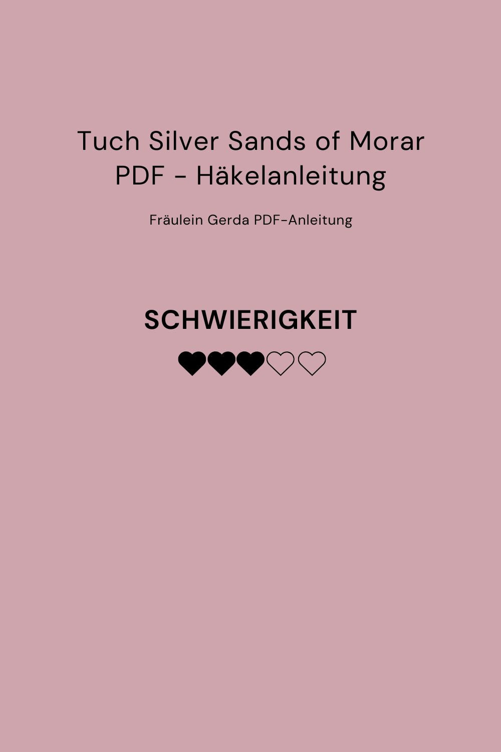 Häkelanleitung Tuch Silver Sands of Morar als PDF-Downoad, Schwierigkeitsgrad: 3 von 5 Punkten