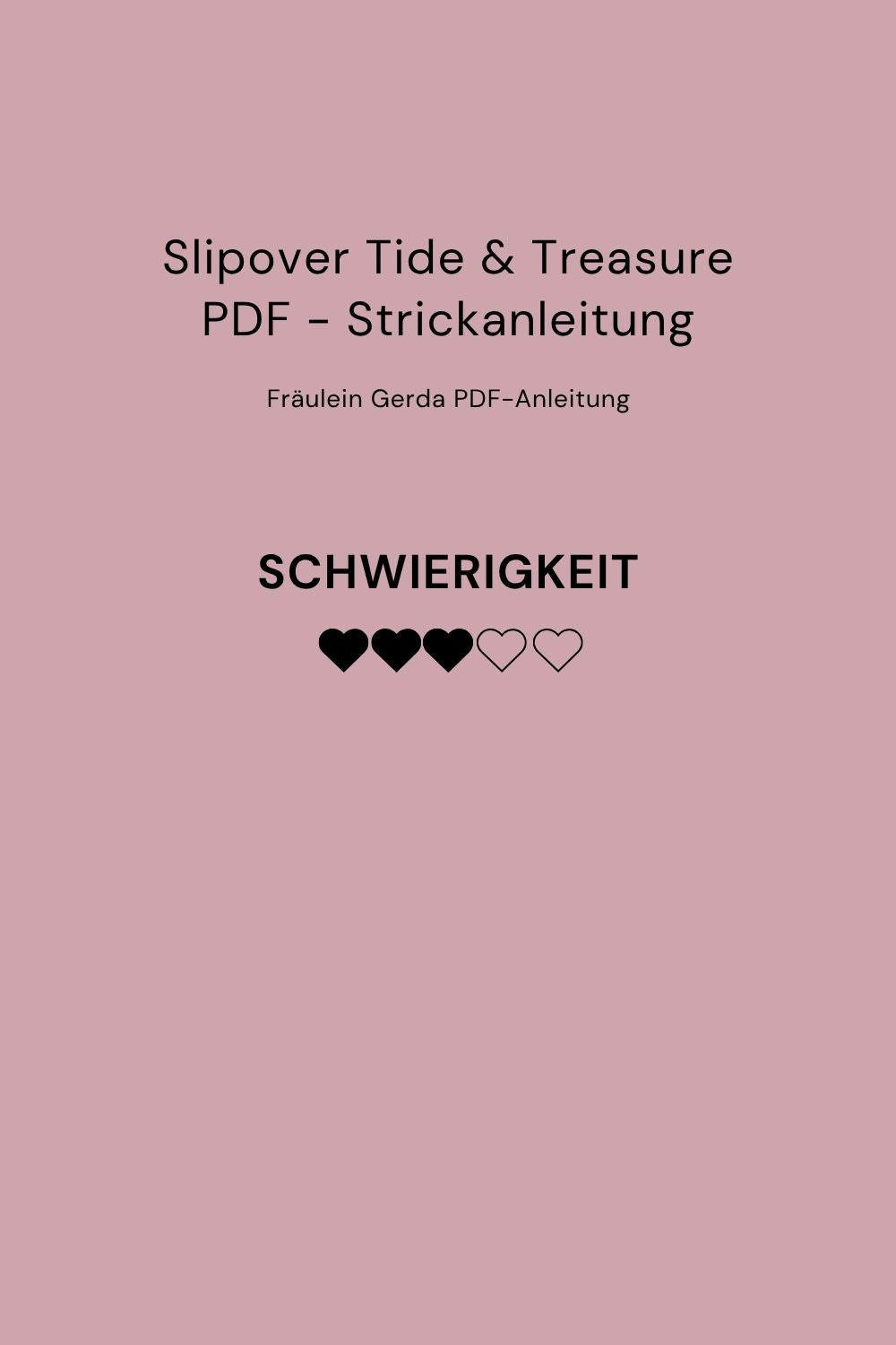 Strickanleitung Slipofer Tide and Treasure als PDF-Downoad, Schwierigkeitsgrad: 3 von 5 Punkten